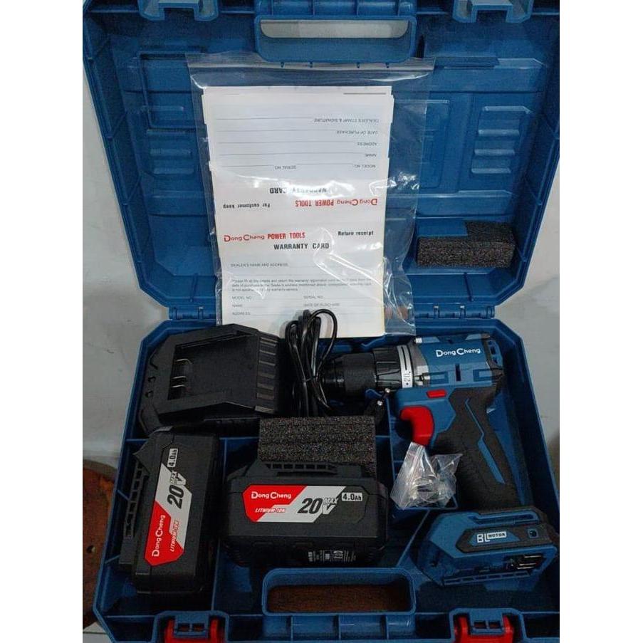 OVMIDEX DCA DONG CHENG DCJZ 2060 EM IMPACT DRILL BRUSHLESS 20V / Bor Baterai 20V set