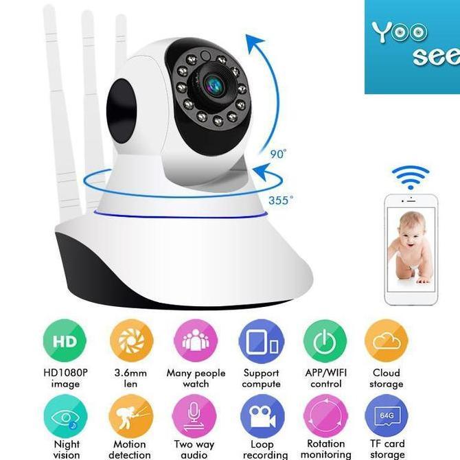 Cctv- Cctv Camera Wifi 3 Antena Ip Camera Yoosee Kamera Cctv Ip Cam Yoosee