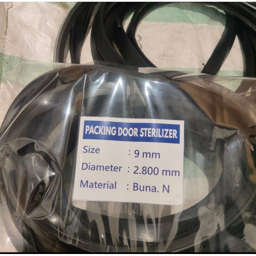 Rubberr,Packing Sterilizer Uk 9mm x 2.800mmKaret pintu air irigasi (sering disebut rubber gate seal 