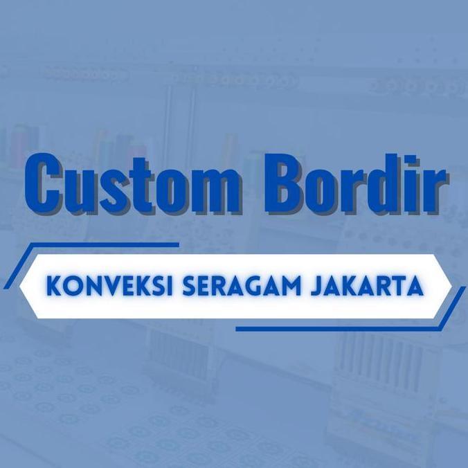 Bordir Custom Nama Logo Emblem Patch Tempel bisa Timbul 3D - KONVEKSI SERAGAM JAKARTA