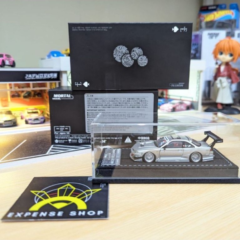 Mortal Model x Fun Tech Lab Nissan Silvia Super GT S14 GT300 Silver Metallic Limited 699pcs