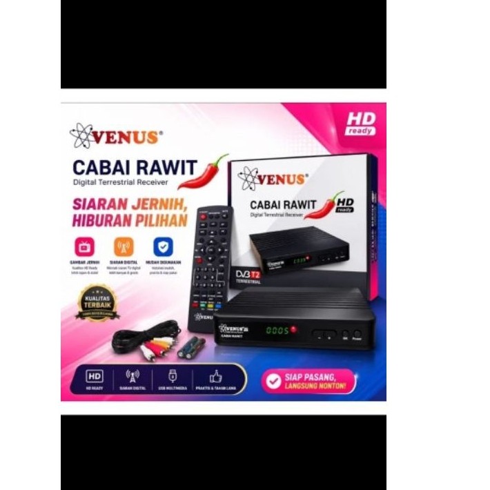 Venus STB DVBT2 Cabai Rawit HD