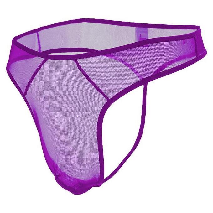 DR205 - Celana Dalam Pria transparan low waist Men's G String underwear 4Y036 Lembut Boxer Cowok Dew