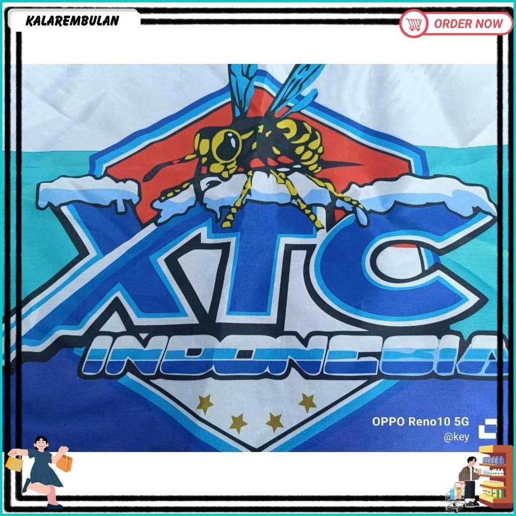 Bendera Xtc Fullprint Bendera Xtc Logo Lebah Harga Ekonomis