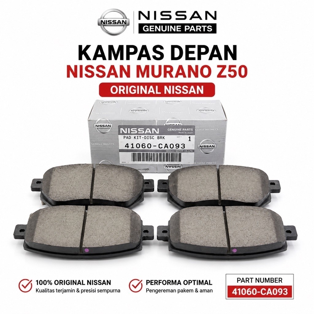 Brakepads kampas rem depan nissan murano ORIGINAL 41060-CA093
