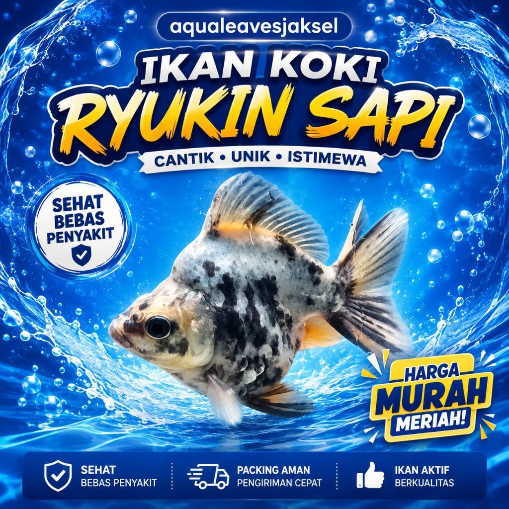 ikan koki ryukin sapi