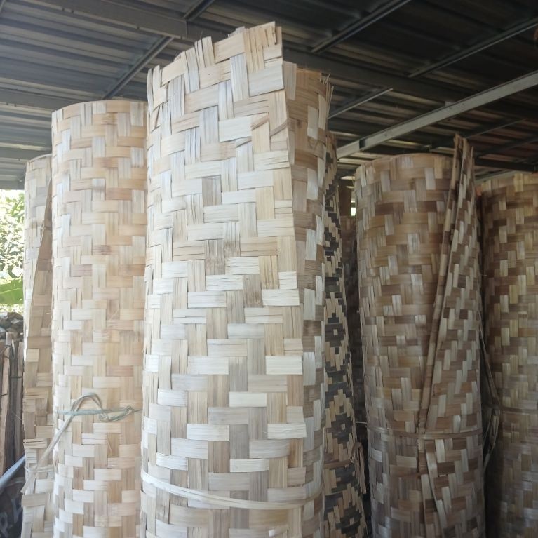 anyaman bambu/tabag/bilik bambu