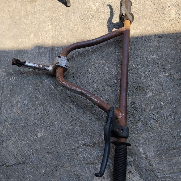 STANG STEM SEPEDA BMX WIMCYCLE METALIZER BAN 20" BONUS Brake lever dan grips antik