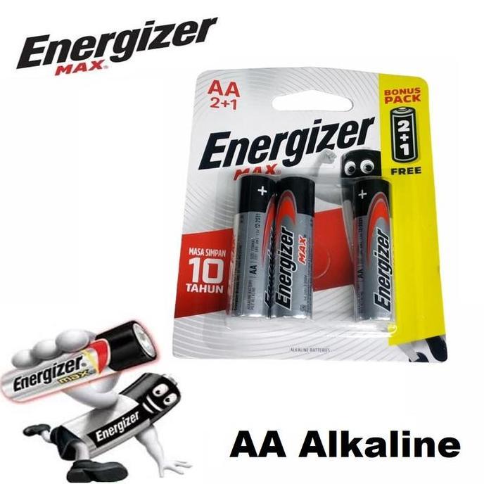 Myhome- Baterai / Battery Energizer Max Aa Alkaline 2+1