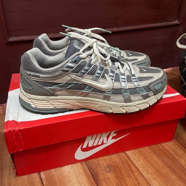 Preloved Sepatu Nike P-6000 - Nike P6000 Flat Pewter