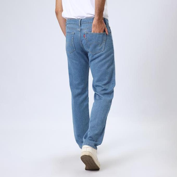 EDWIN JEANS - Celana Denim Pria Reguler Fit Jeans 801 SOFT Light Blue Indigo Celana Jeans Straight
