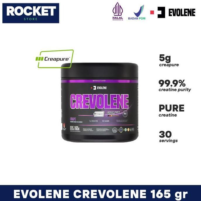 New- Evolene Crevolene Creapure Creatine Monohydrate - Suplemen Fitness Kreatin