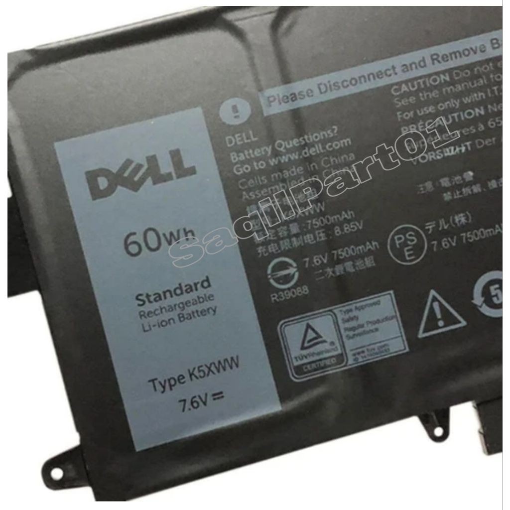 K5XWW Battery for Dell Latitude 5289 7280 7389 7390 2 in 1 N18GG P29S002 K5XWW