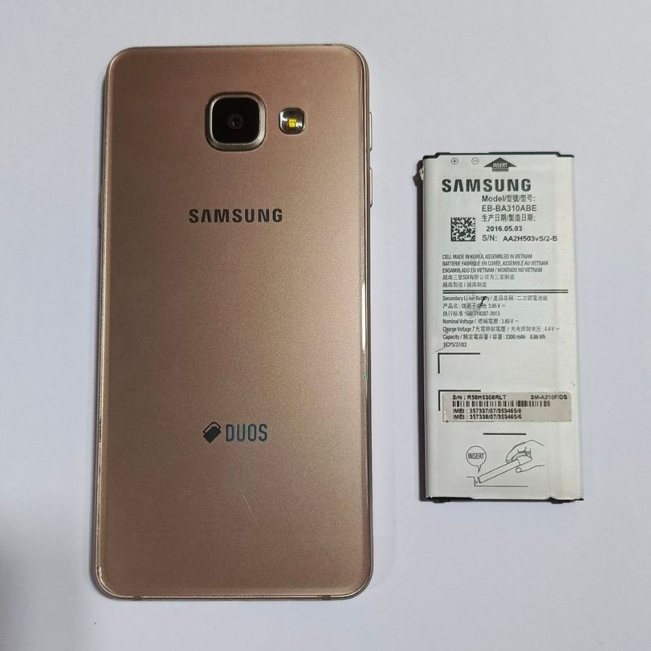 Mesin samsung A3 A310F normal no pola