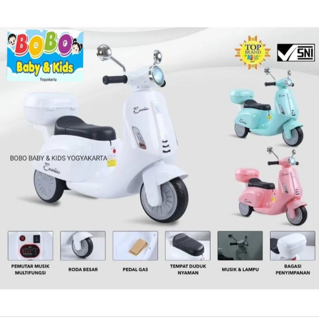 exotic EMT 2247 Mainan Motor Anak Listrik