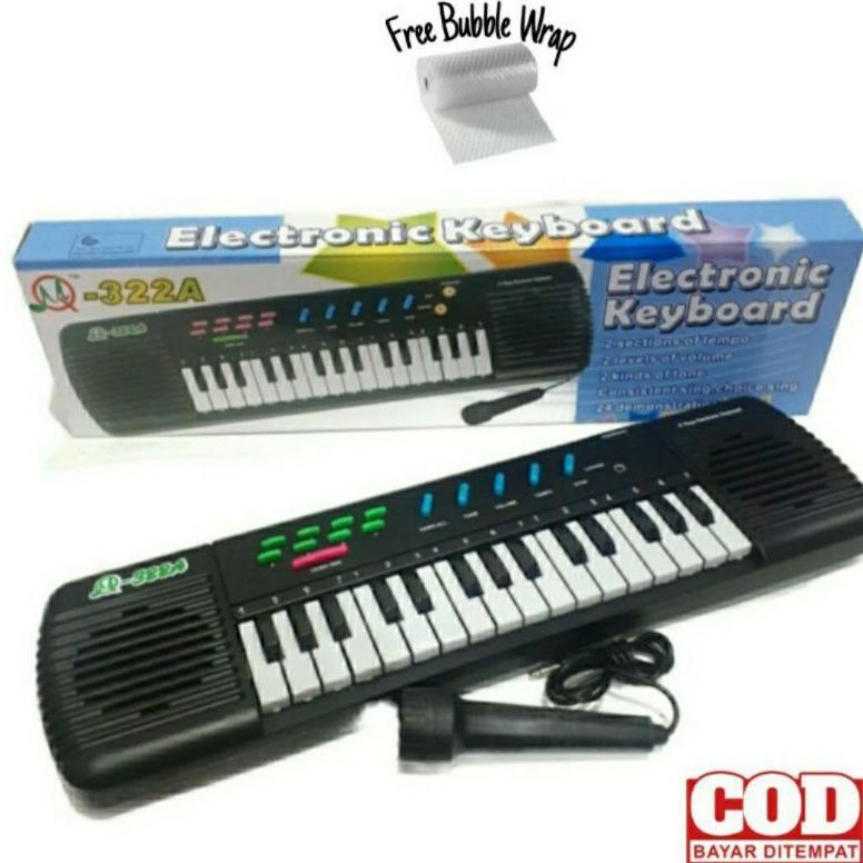 [TS] MAINAN KEYBOARD ANAK ELECTRONIC PIANO ELEKTRIK DAN MIC / Mainan Piano Anak / FREE BUBBLE L1106 