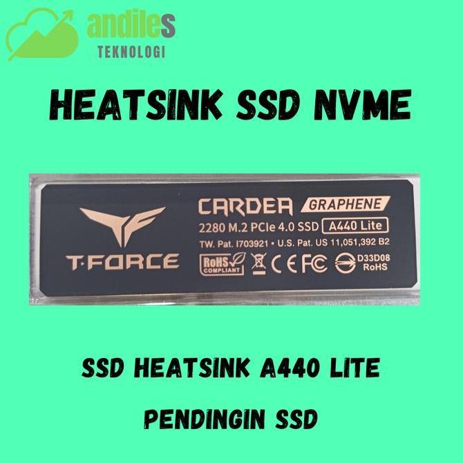 Bestgood- HeatSink SSD NVME Team T-Force - Heatsink SSD NVMETeam T-Force Cardea A440 Lite - Cooler S