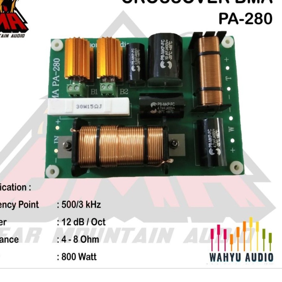 CROSSOVER PASIF 2 WAY BMA PA-280 ORIGINAL