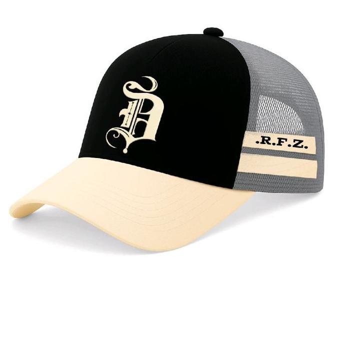 Capto- Topi Jaring Pria Desa, Topi Pria Desa,Topi Topi Cowok, Topi Inisial.