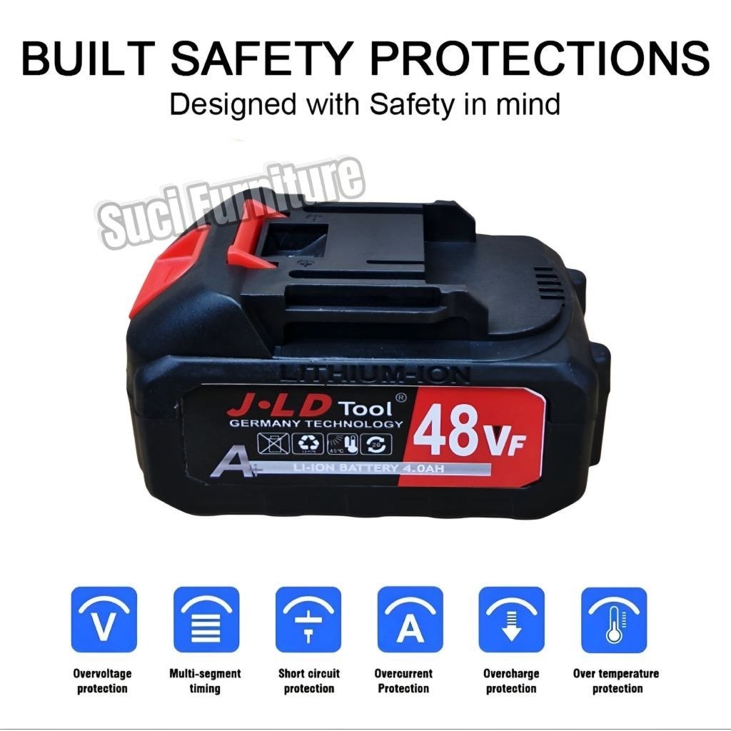 Baterai impact 48vf baterai bor cordless 48v cordless battery impact JLD sunctools Hujia Apr