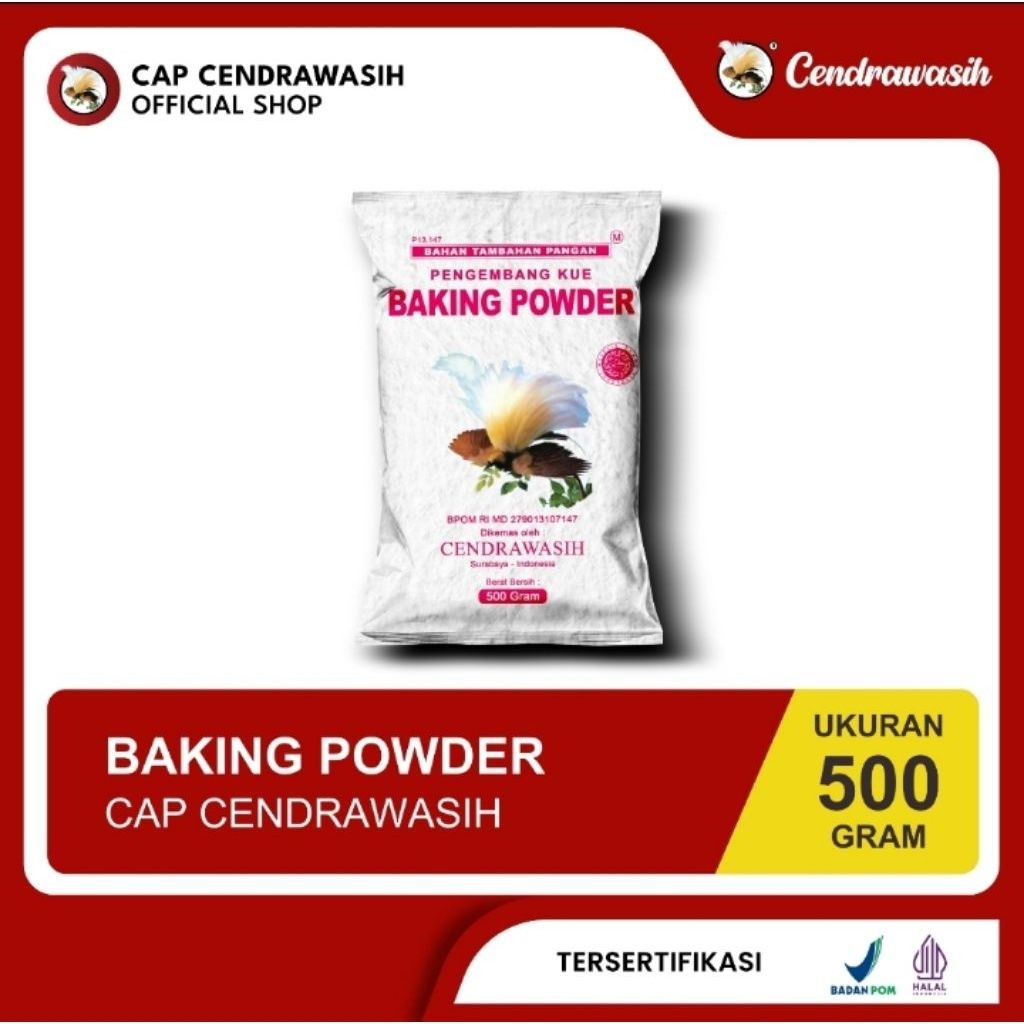 BAKING POWDER CENDRAWASIH 500Gr Pengembang Kue Maksimal