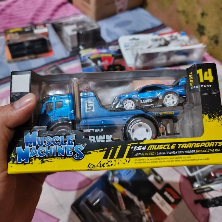 maisto muscle machines team transport nissan r34 lbwk