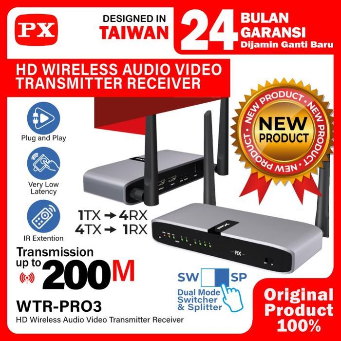 Receiver Display Wireless HDMI Extender Audio Transmitter PX WTR-PRO3 - TX-WTR-PRO3
