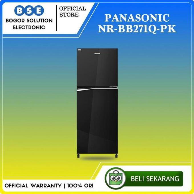 Allthebest- Kulkas 2 Pintu Inverter Panasonic NR-BB271Q-PK 266 liter NRBB271QPK