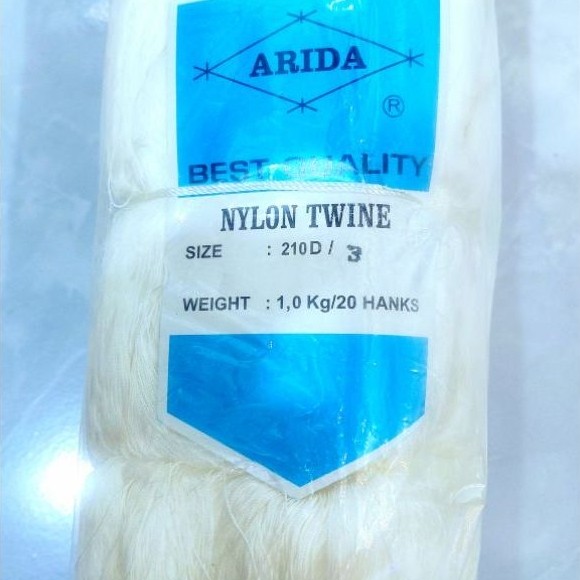 Nylon ARIDA putih 1kg isi 20 ikat