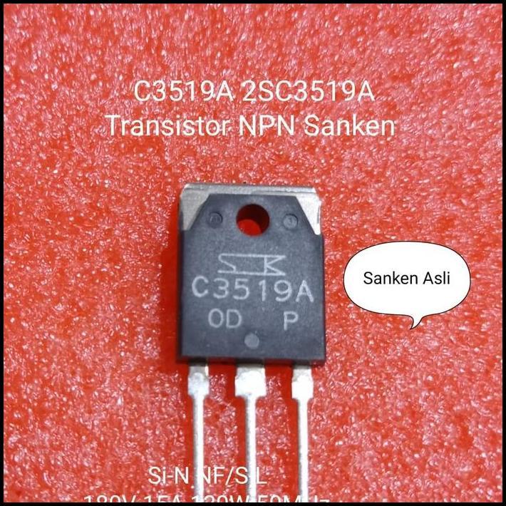 DISKON C3519A 2SC3519A TRANSISTOR NPN SANKEN ASLI
