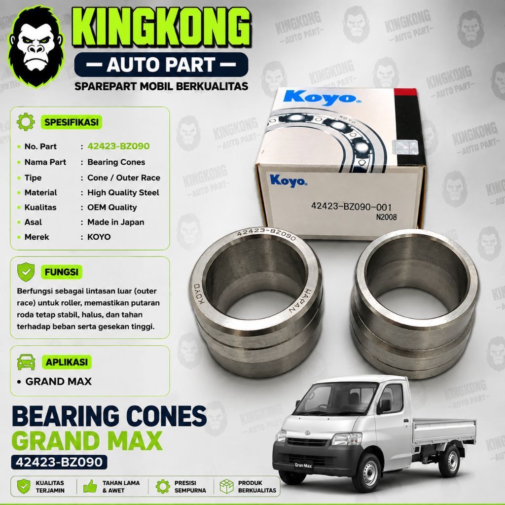 42423-BZ090-BEARING CONES- GRAND MAX