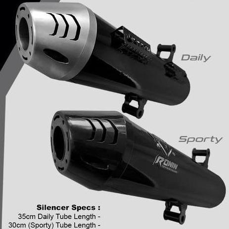 '' KNALPOT 3 SUARA RONIN HANZO 3TECH FULL SYSTEM SPORTY *