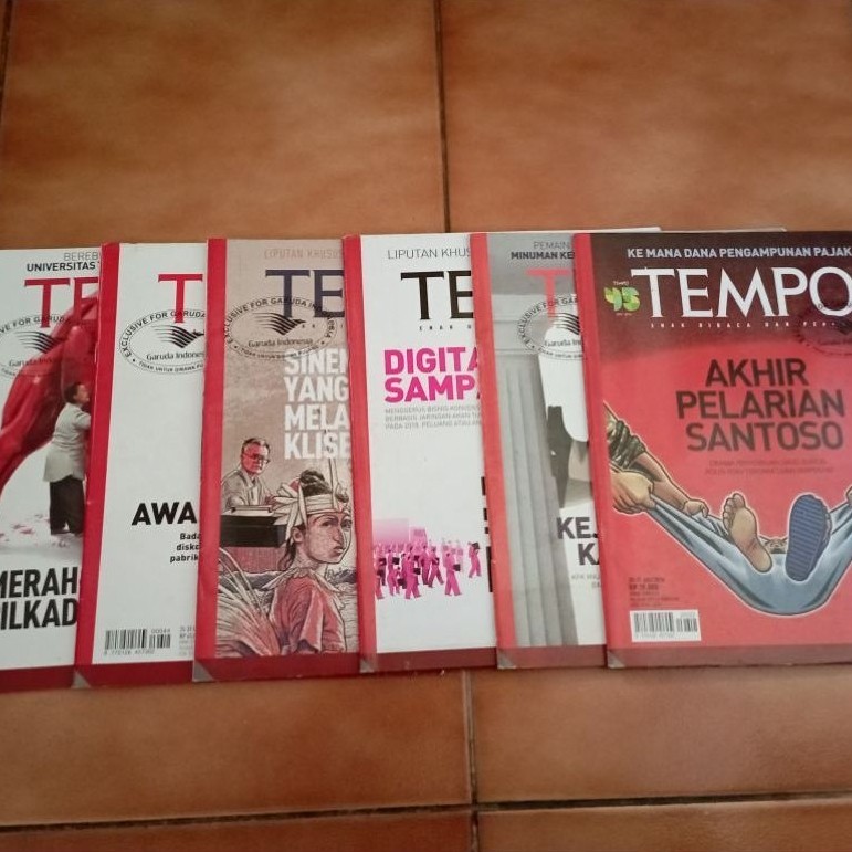 Majalah Tempo edisi Tahun 2016 | 2017 | 2018