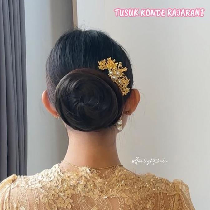 STARLIGHT BALI - Tusuk Konde Rajarani / Tusuk Konde Rambut / Hiasan Sanggul / Aksesoris Wanita Emas