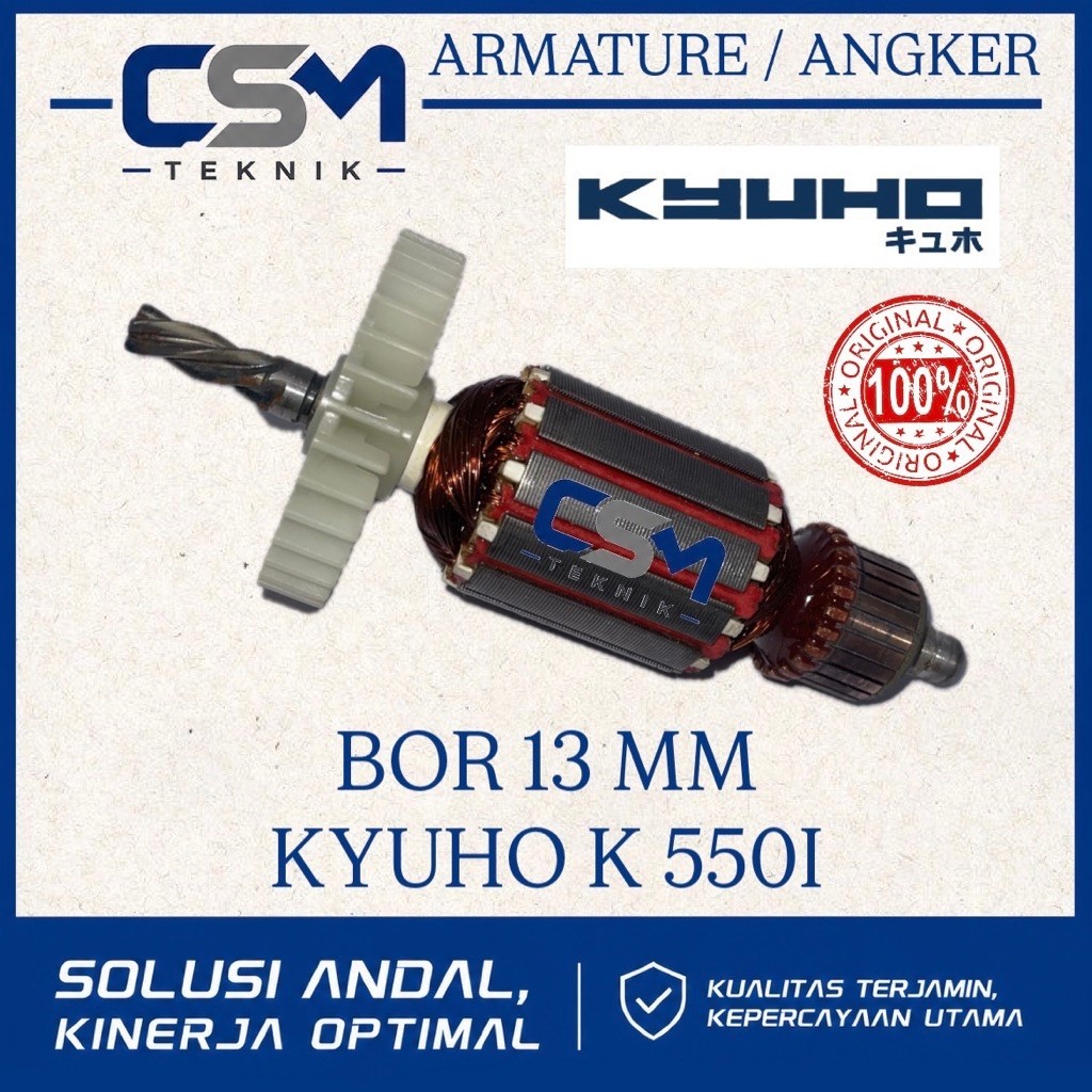 ARMATURE ANGKER BOR KYUHO K550I ANGKER BOR KYUHO 13mm KYUHO K550i