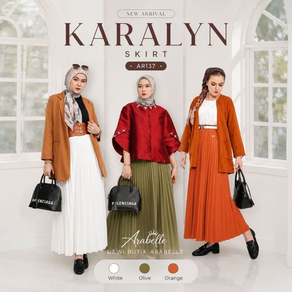 ARABELLE SCARF SERIES SKRIT KARALYN ZARA CREPE PREMIUM FORMAL BY ARABELLE SCRAFT OFFICIAL SHOP KUDUS