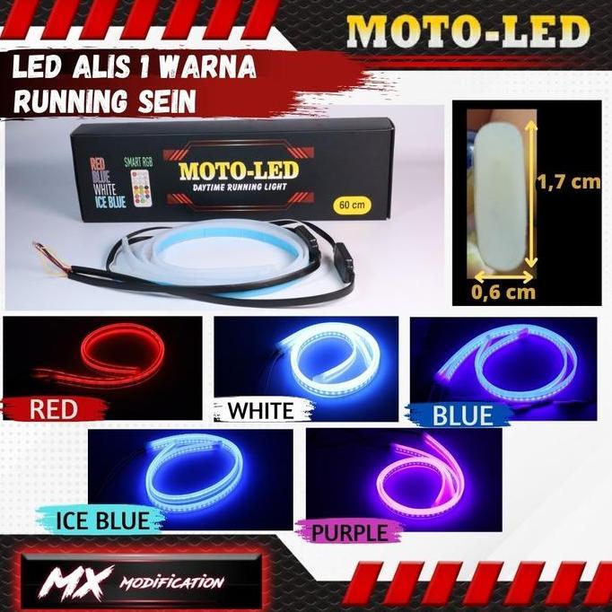 Promo LED ALIS Motoled 60 cm Sein Running   Lampu Motorcycle Diskon