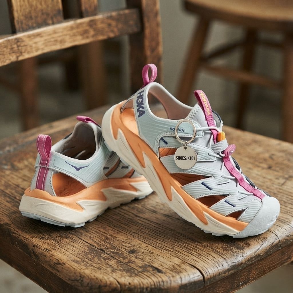 Sepatu Hoka One One Hopara blue Yellow Original