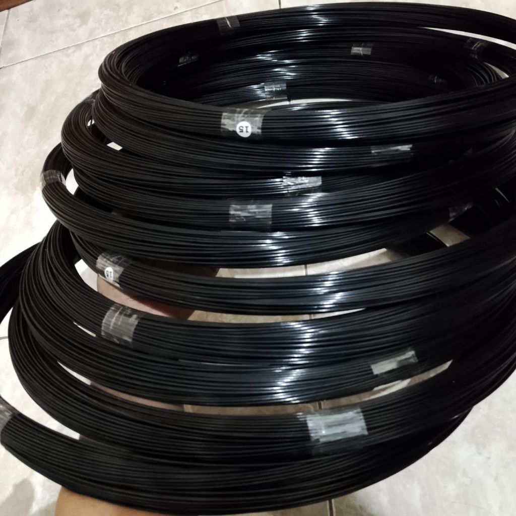 Ruji fiber ruji sangkar burung hitam glossy