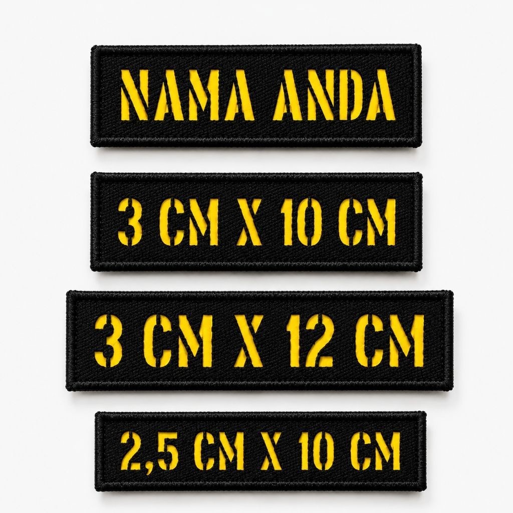 NAME PATCH TACTICAL CUSTOM NAMA