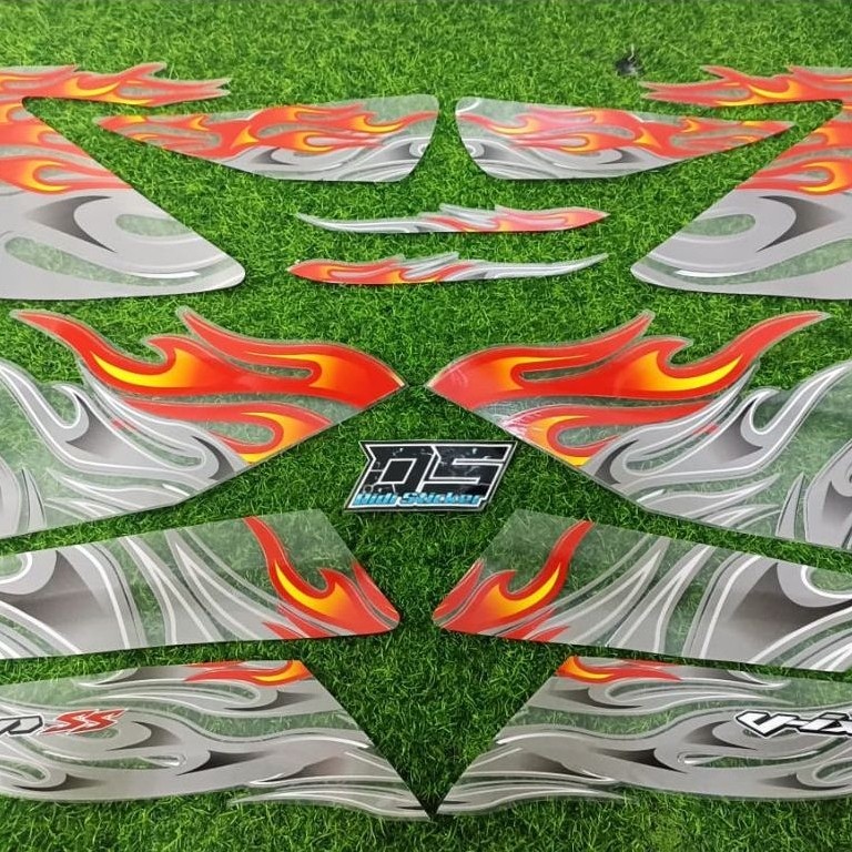 STRIPING TRANSPARAN GLOSSY VIXION OLD COSTUM API KEREN