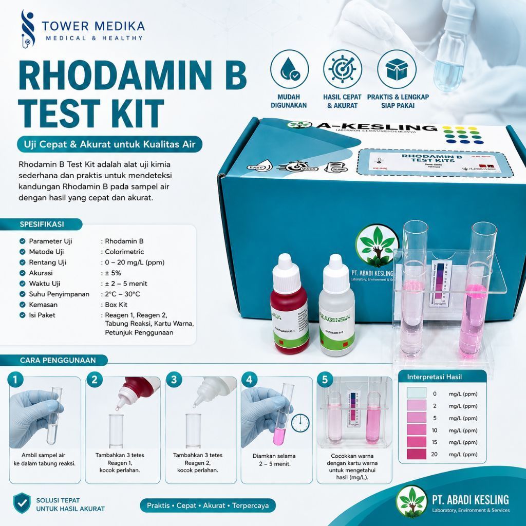 Rhodamin B Test Kit / Alat Uji Rhodamin B pada Air