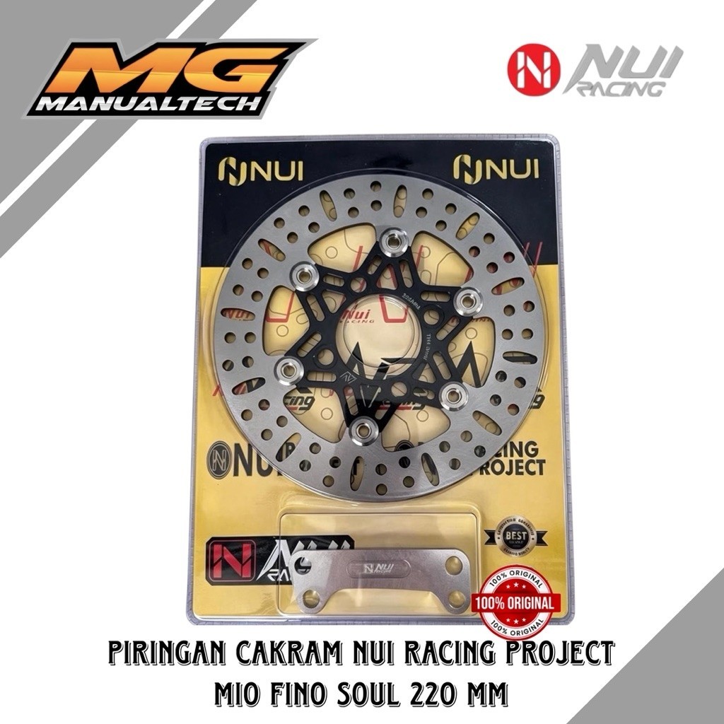 Discbrake Piringan Cakram Nui Racing Project Mio Fino Soul 220 MM Black