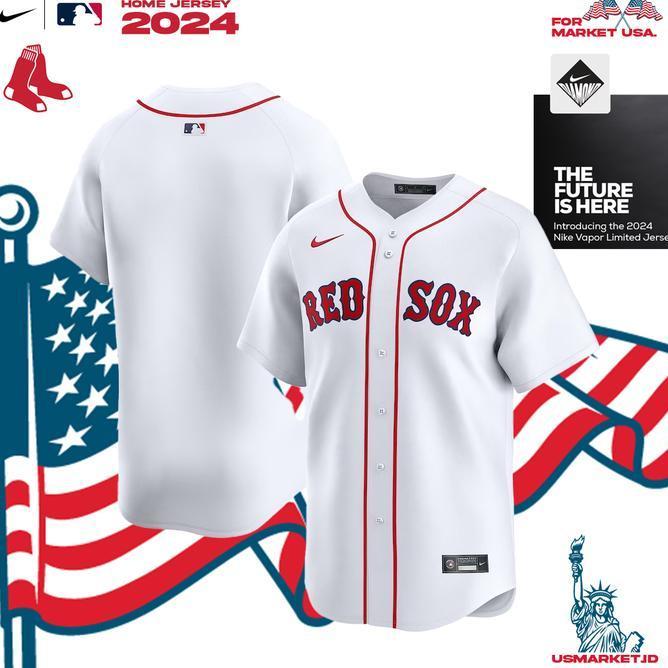 Kaos Jersey Baseball Mlb Boston Red Sox 2024