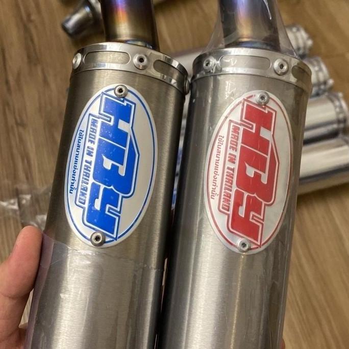 * KNALPOT SILENCER SLENCER SLENSER HBY TITANIUM HBY CARBON TITANIUM ORIGINAL HBY THAILAND *