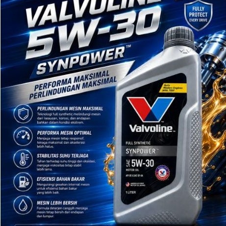 Oli mesin mobil Valvoline 5w-30 synpower