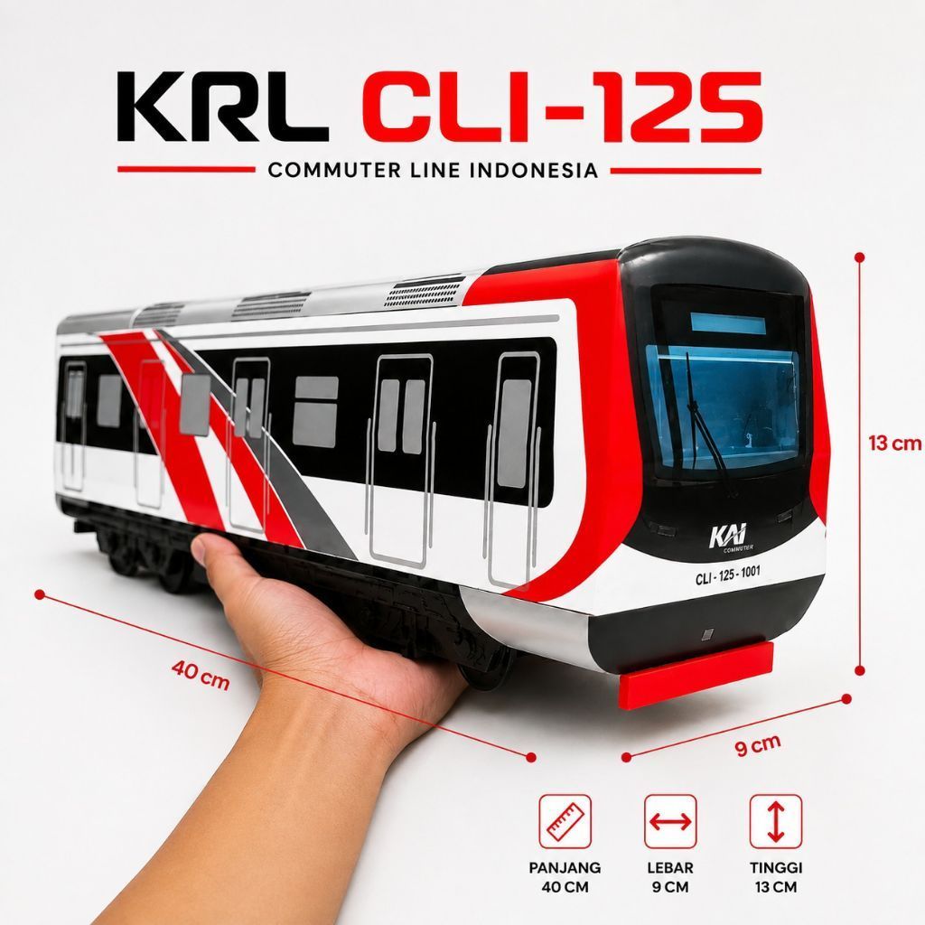 Miniatur Kereta Api KRL Commuter Line Handmade