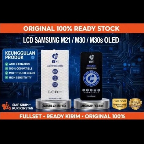 LCD Samsung M21 / M30 / M30s OLED LF Original - Layar Fullset Touchscreen Super Amoled