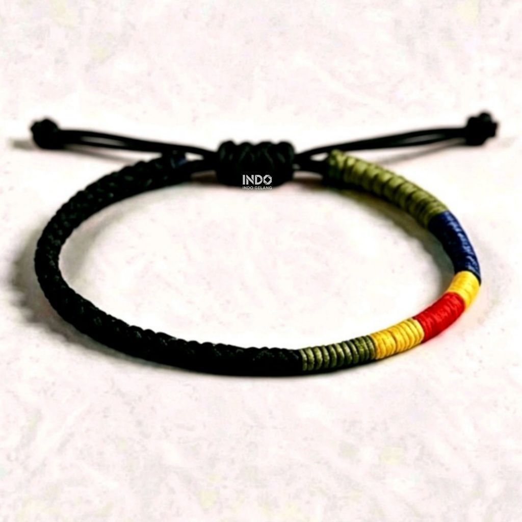 gelang tibet pancawarna original tibetan