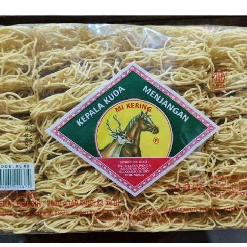 MIE KUNING 1 BAL 40 PCS/MIE KUDA MENJANGAN - MIE KUNING KEPALA KUDA MENJANGAN 40 PCS PER BAL/MI BULA